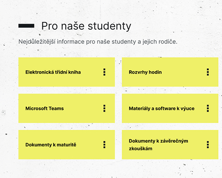 Nabídka pro studenty