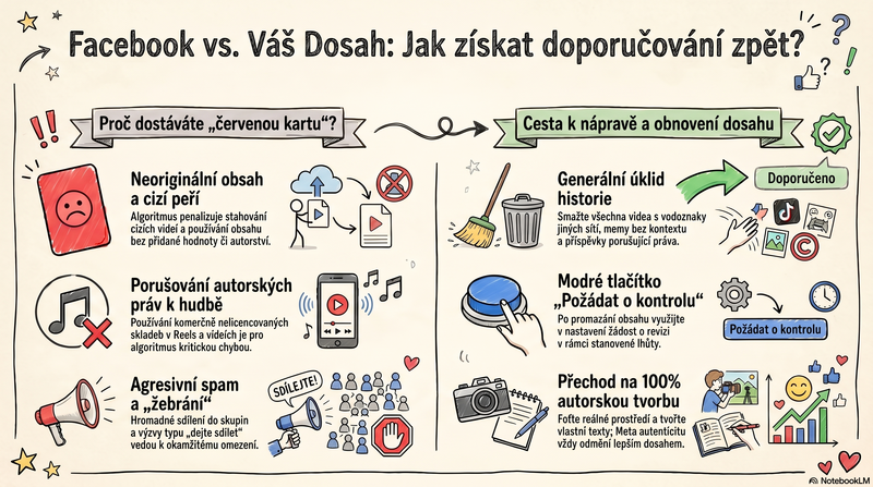 infografika jak obnovit dosah na sitich