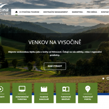 Domovský web Vysočina Tourism